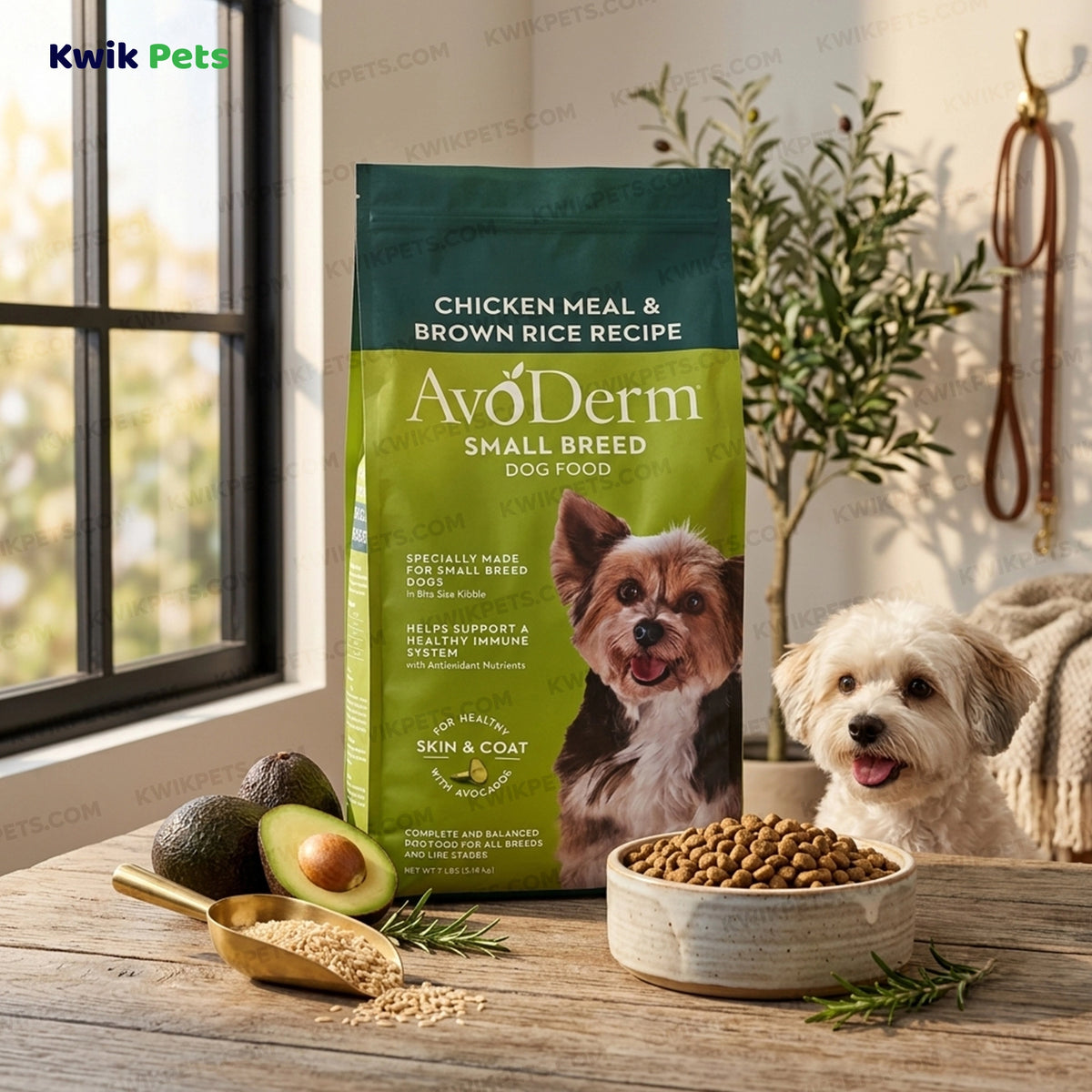 Lifestyle of AvoDerm Natural Chicken Meal & Brown Rice Small Breed Dry Dog Food 7-lb