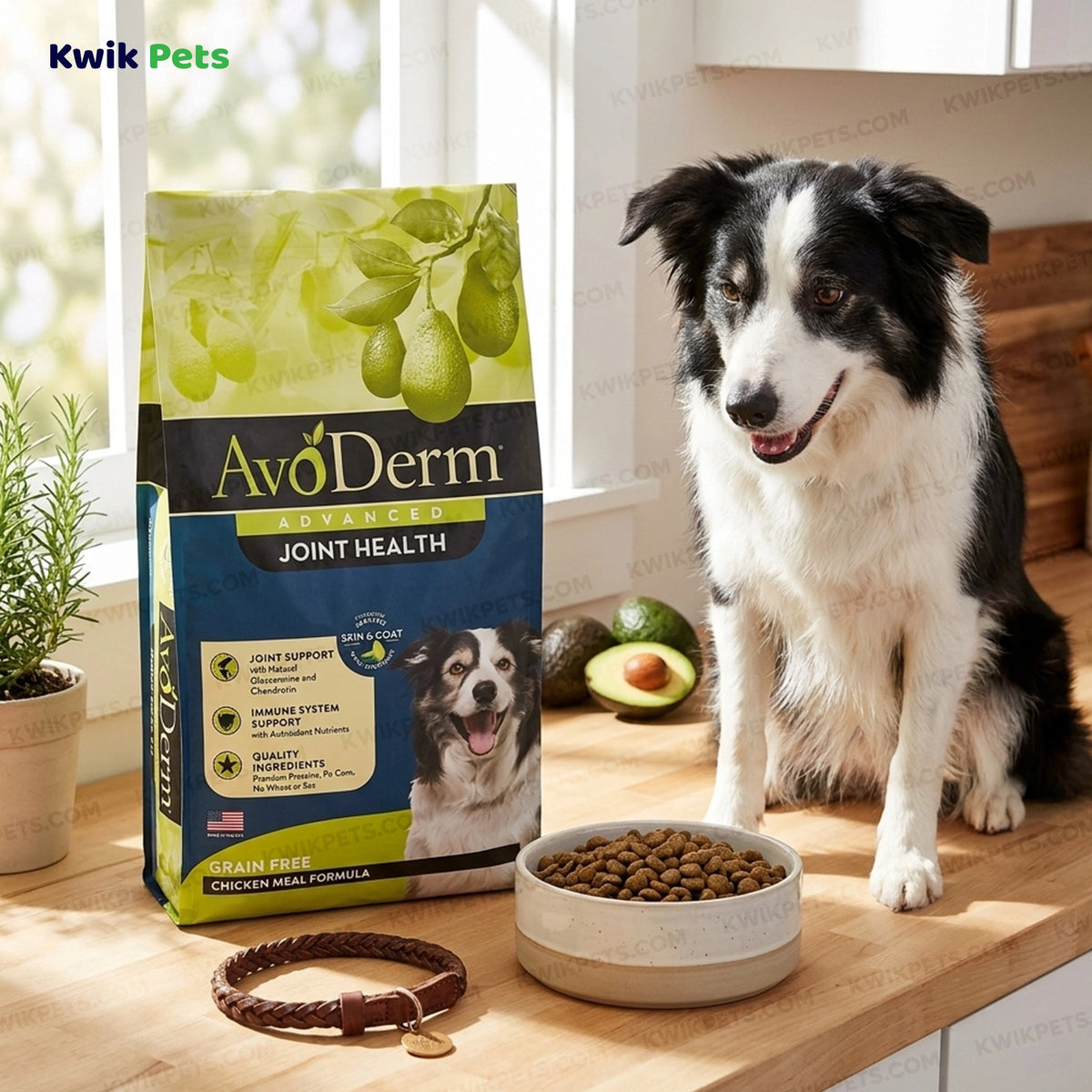 Lifestyle of AvoDerm Natural Advanced Joint Health Grain-Free Chicken Meal Formula Adult Dry Dog Food 4-lb