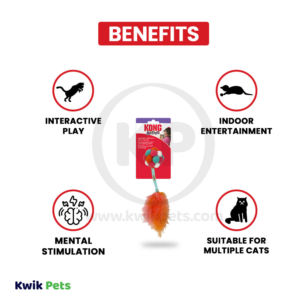 Benefits of KONG Active Bubble Ball Cat Toy Assorted One Size