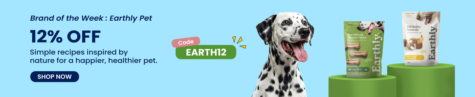 12% off on Earthly Pet products