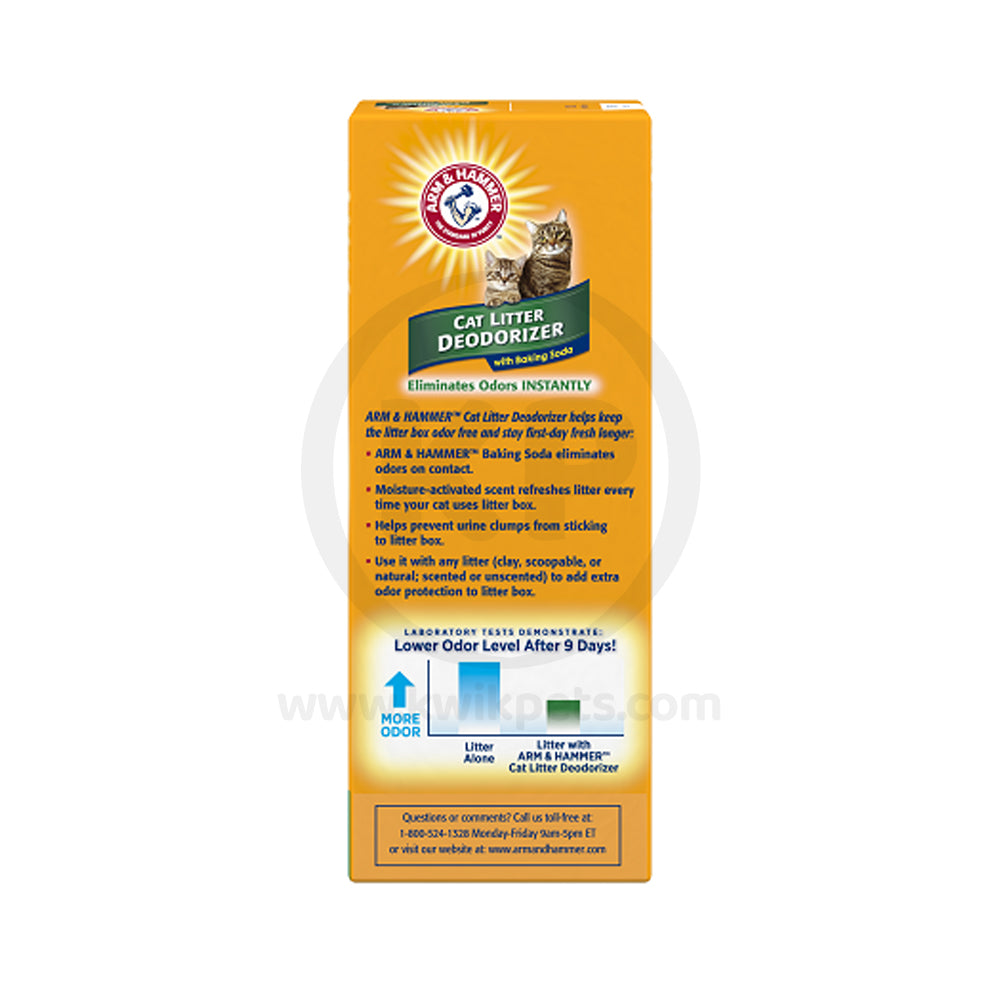 Back of Arm & Hammer Cat Litter Deodorizer with Baking Soda 20-oz