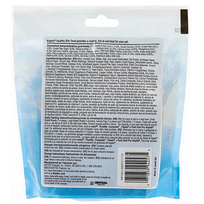 Back of Kaytee Healthy Bits Treat for Rabbits Guinea Pigs & Chinchillas 4.5-oz