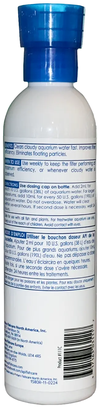 API Accu-Clear Aquarium Water Clarifier 8-oz