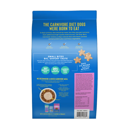 Back of Tiki Pets Dog Aloha Luau Grain-Free Dry Dog Food Duck 3.5-lb