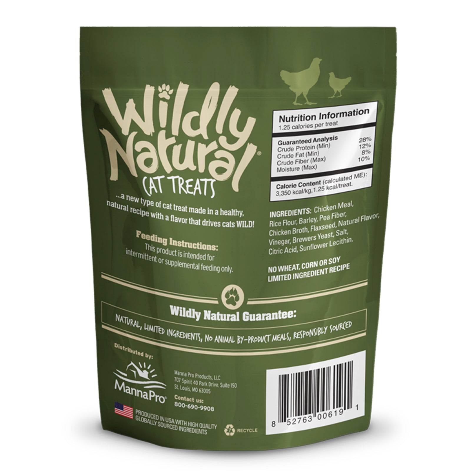 Fruitables Wildly Natural Chicken Cat Treats 2.5-oz, Kwik Pets