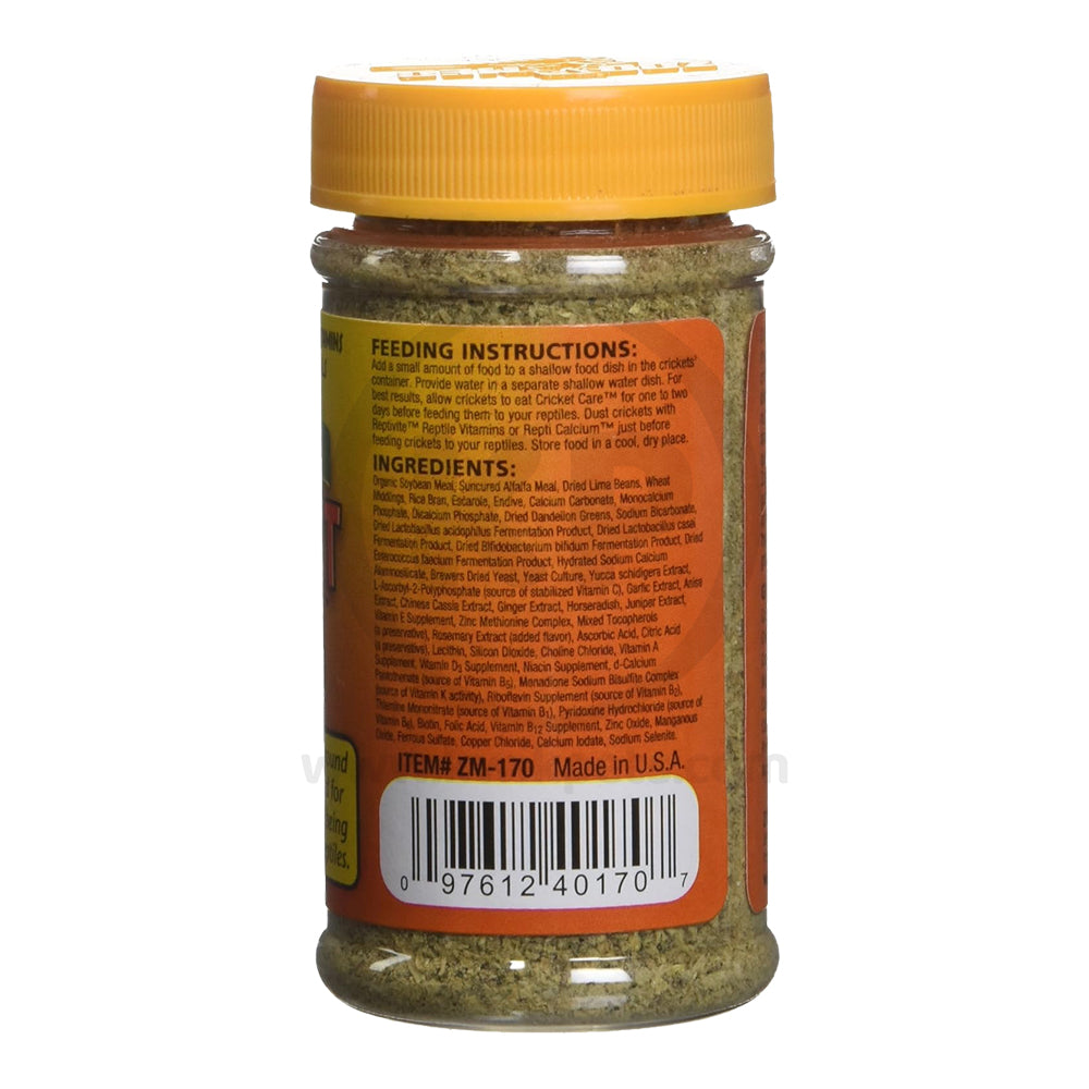 Back of Zoo Med Natural Cricket Care 1.75-oz