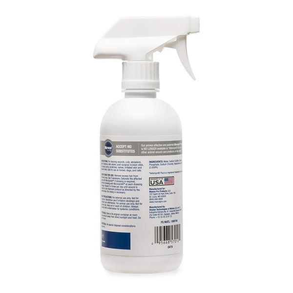 Back of MicrocynAH Wound & Skin Care 16-oz