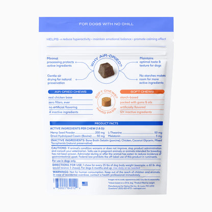 Native Pet Anxiety & Calming Chews Supplement for Dogs 30 Count, Kwik Pets