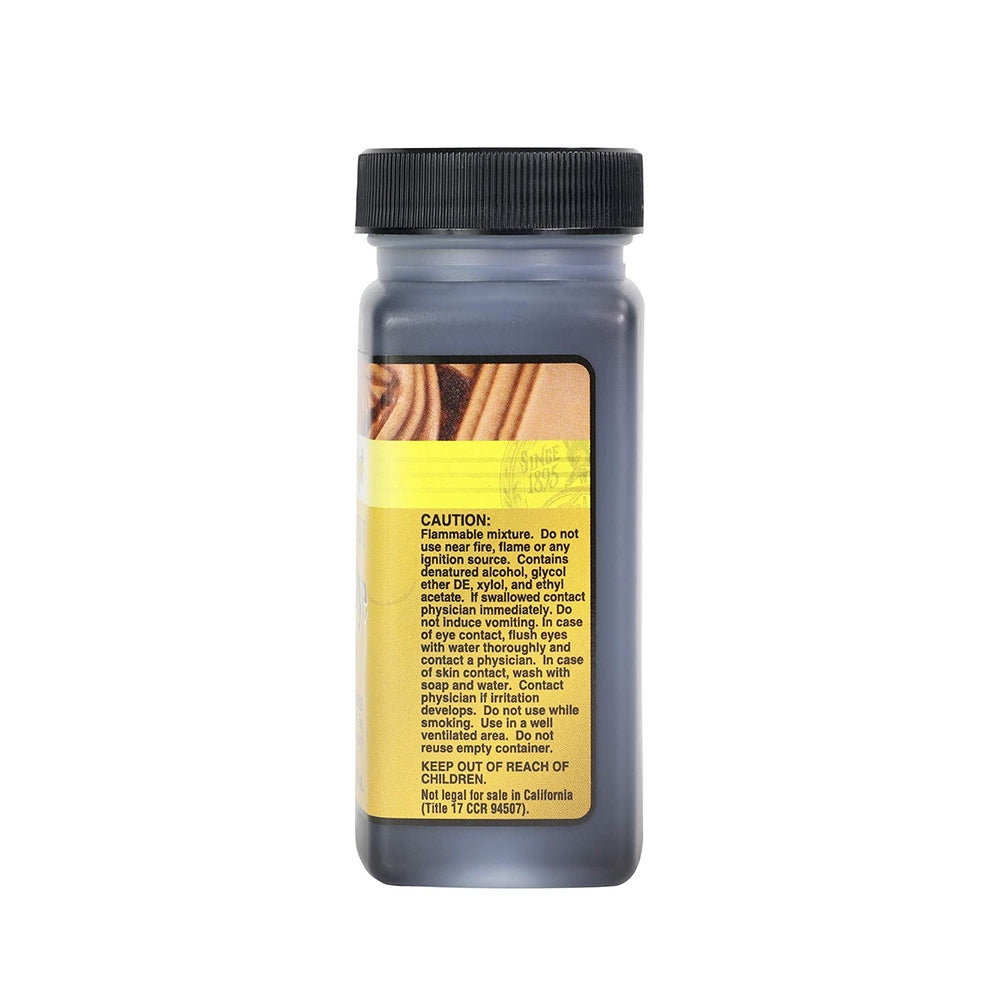 Back of Fiebing’s Leather Dye Dark Brown 4-oz