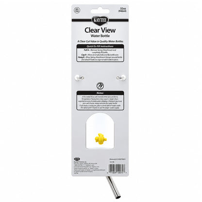 Back of Kaytee Clear Water Bottle for Small Pets 32-oz