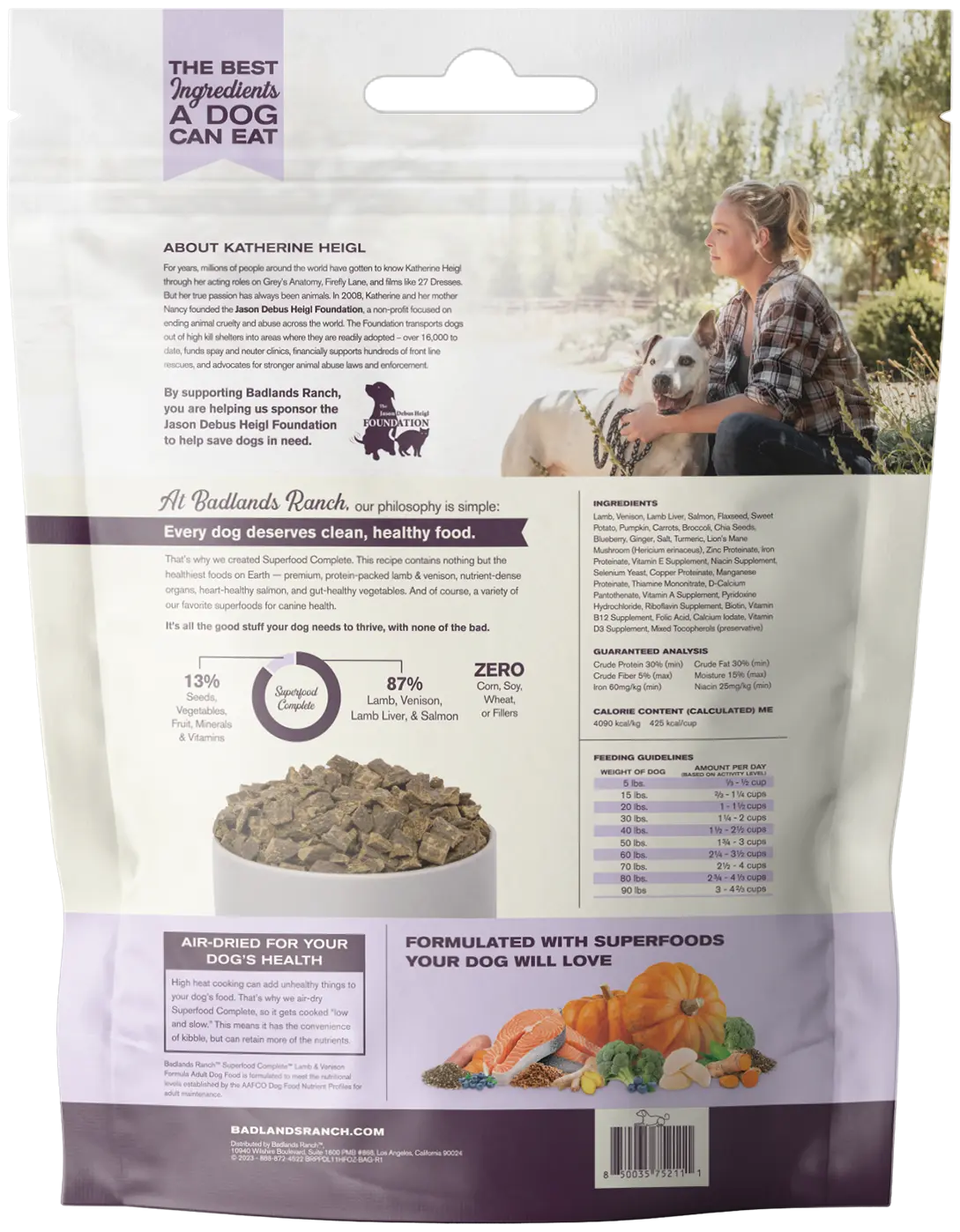 Back of Badlands Ranch Superfood Complete Air-Dried Dog Food Lamb & Venison 11.5-oz