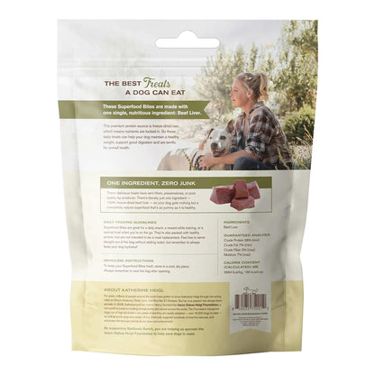 Back of Badlands Ranch Superfood Bites Freeze-Dried Raw Dog Treats Beef Liver 4-oz