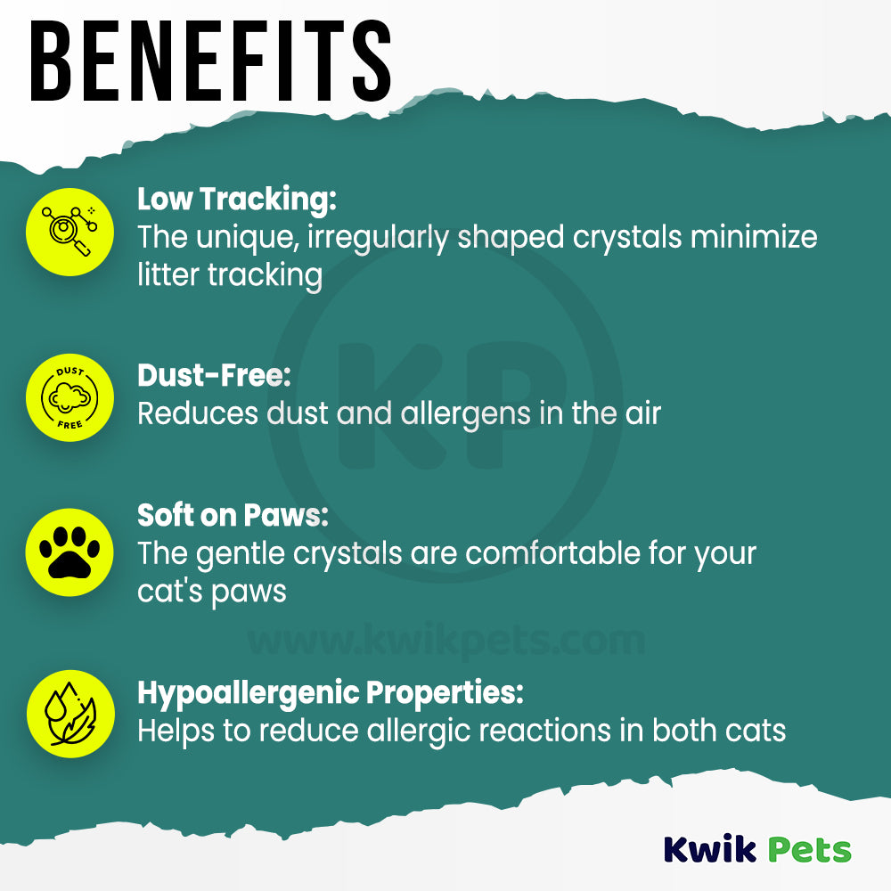 Benefits of Ultra Pet Litter Pearls Tracksless Cat Litter 10.5-lb