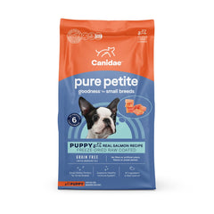 CANIDAE PURE Petite Goodness for Small Breed Freeze-Dried Raw Coated Puppy Dry Dog Food Salmon 4-lb