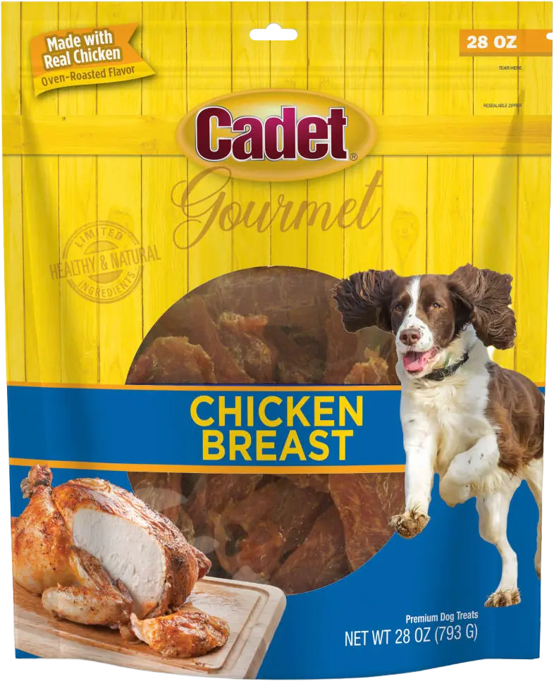 Front of Cadet Gourmet Chicken Breast Dog Treats 28-oz