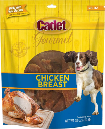 Front of Cadet Gourmet Chicken Breast Dog Treats 28-oz