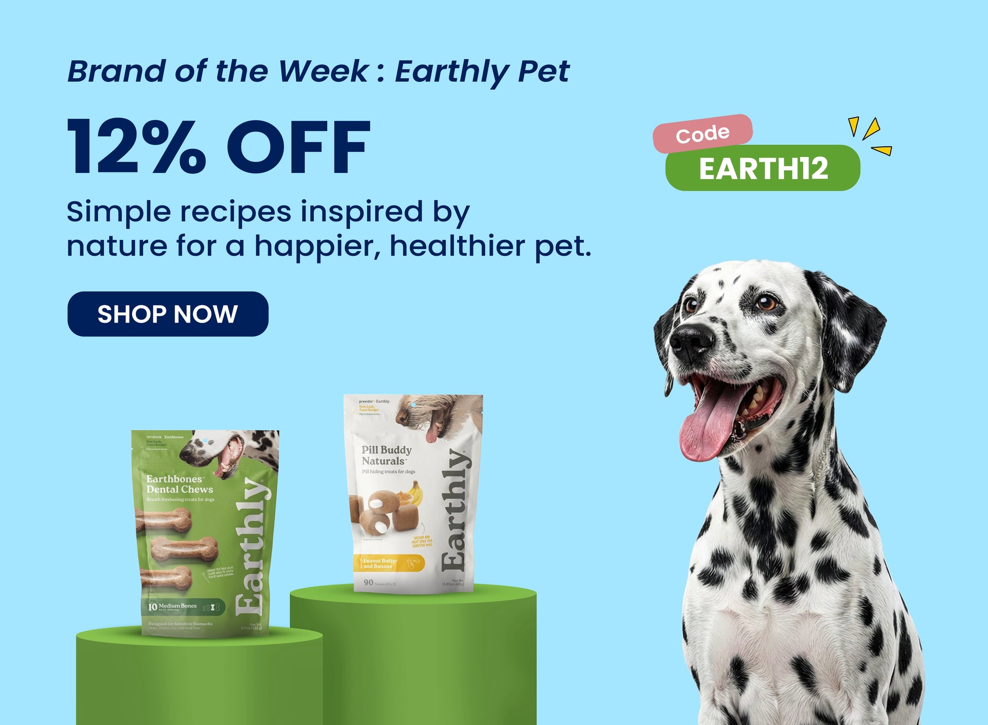 12% off on Earthly Pet products