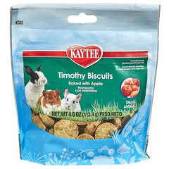 Kaytee Timothy Biscuits Baked with Apple Small Animal Treats 4-oz
