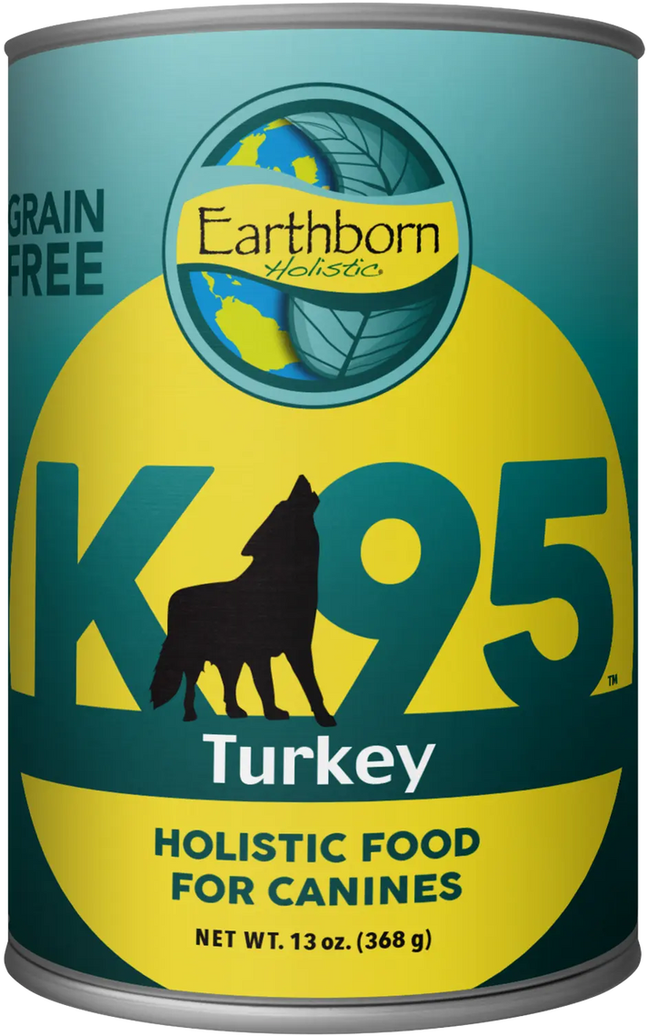 Earthborn Holistic K95 Grain-Free Meat Protein Wet Dog Food Turkey 13-oz