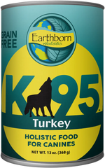 Earthborn Holistic K95 Grain-Free Meat Protein Wet Dog Food Turkey 13-oz