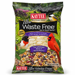 Kaytee Ultra Waste Free Nut & Raisin Blend Wild Bird Food 5-lb