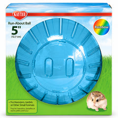Kaytee Run-About Small Animal Mini Exercise Ball Rainbow 5-in