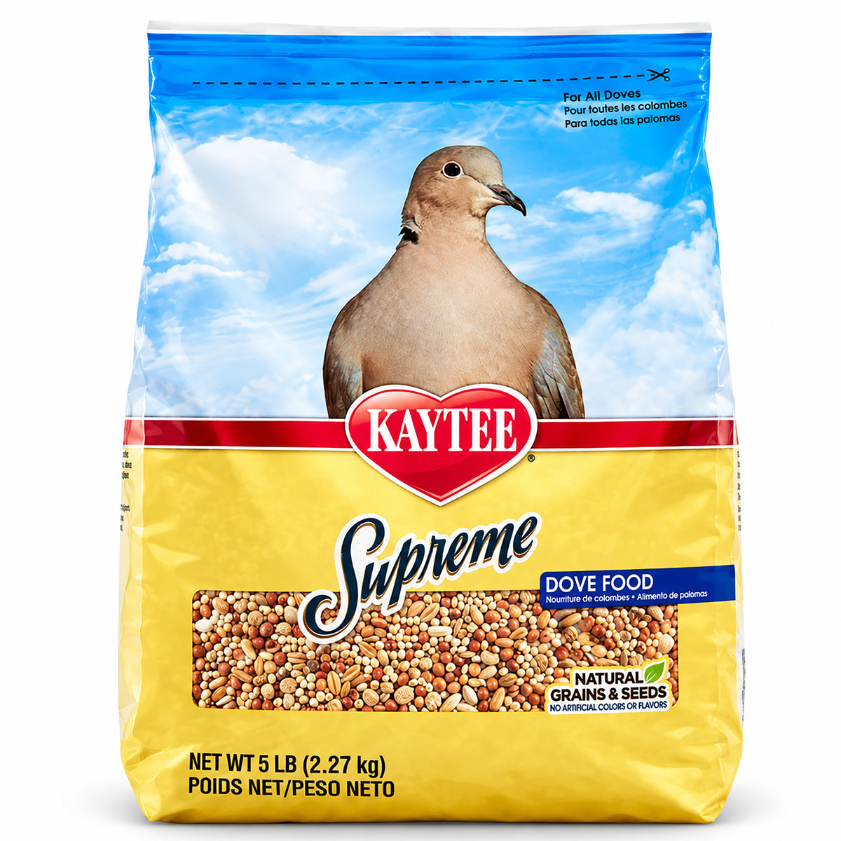 Front of Kaytee Supreme Dove Food 5-lb