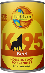 Earthborn Holistic K95 Grain-Free Meat Protein Wet Dog Food Beef 13-oz