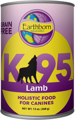 Earthborn Holistic K95 Grain-Free Meat Protein Wet Dog Food Lamb 13-oz