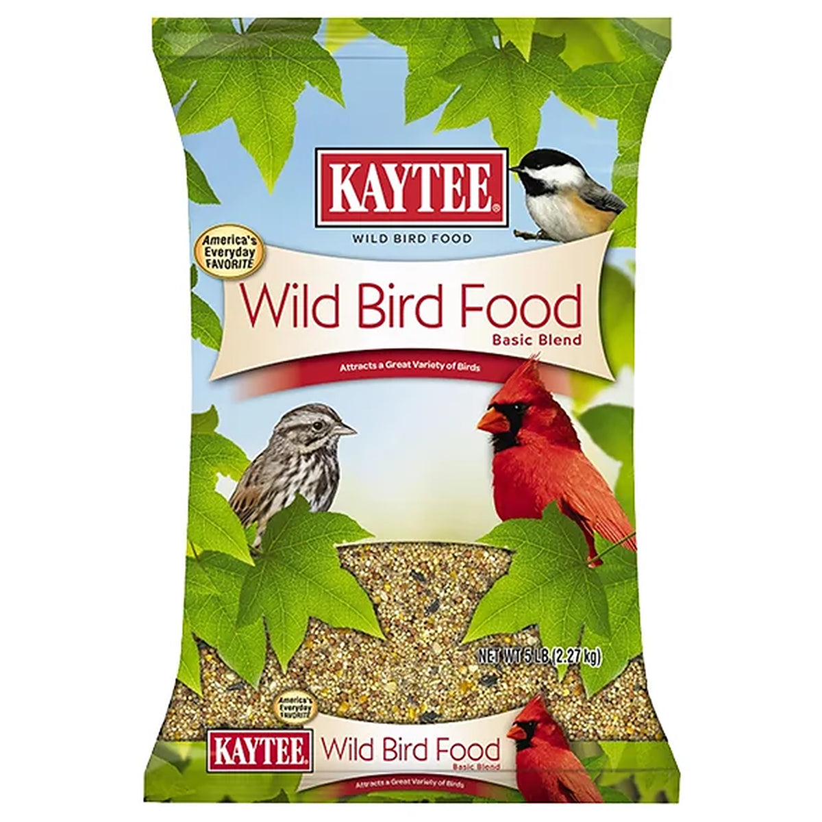 Front of Kaytee Basic Blend Wild Bird Food 5-lb