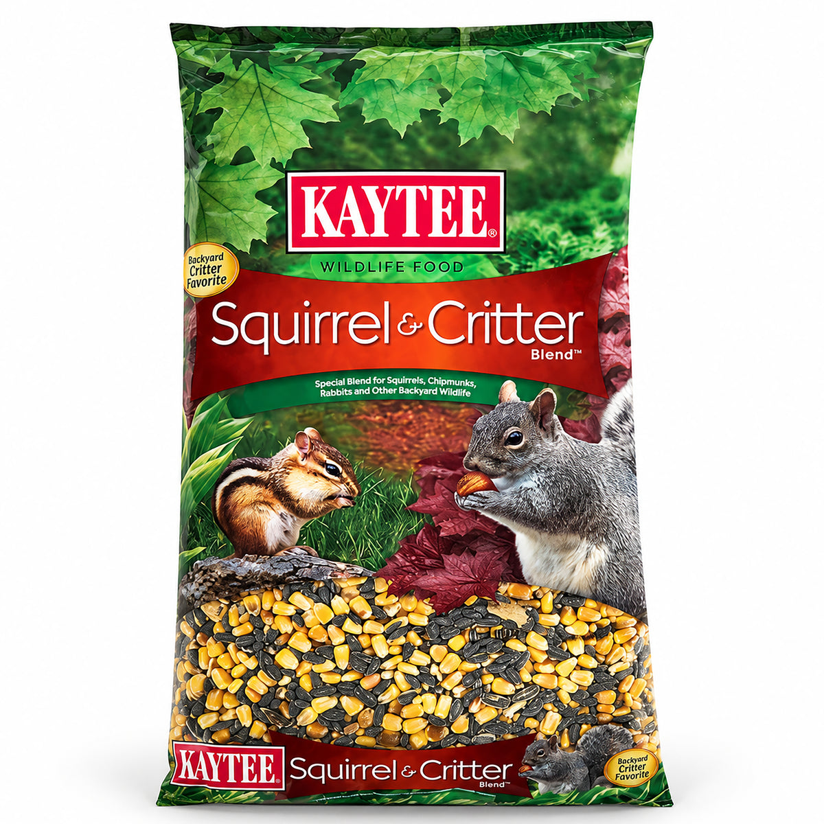 Front of Kaytee Squirrel & Critter Blend Wildlife Food 10-lb