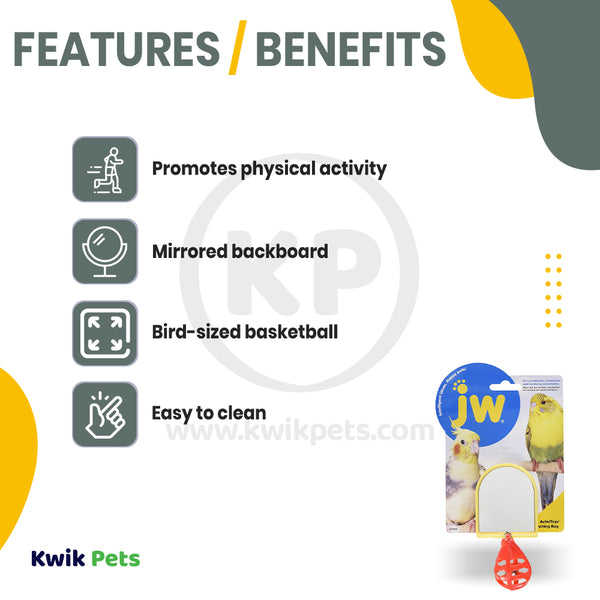 JW Pet ActiviToy Punching Bag Bird Toy Multicolor Small/Medium