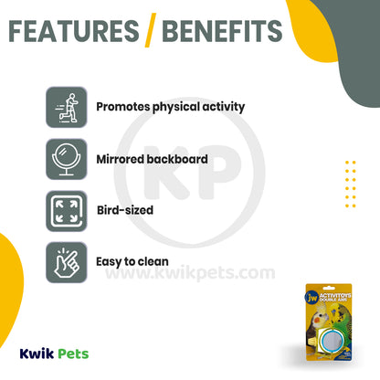 JW Pet ActiviToy Double Axis Bird Toy Multicolor One Size
