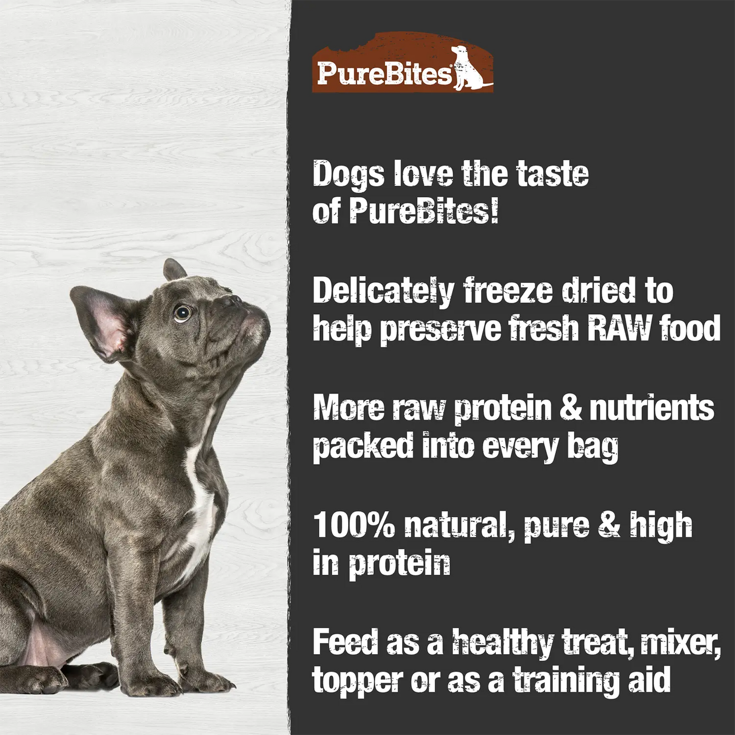 Features of PureBites Turkey Breast Freeze-Dried Dog Treats 2.47-oz