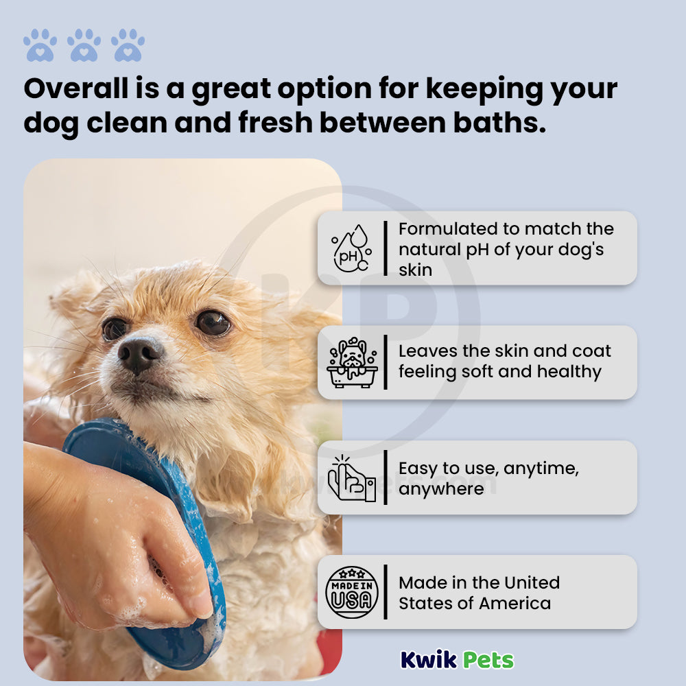 Bio-Groom Waterless Bath No Rinse Dog Shampoo 16-oz, Kwik Pets
