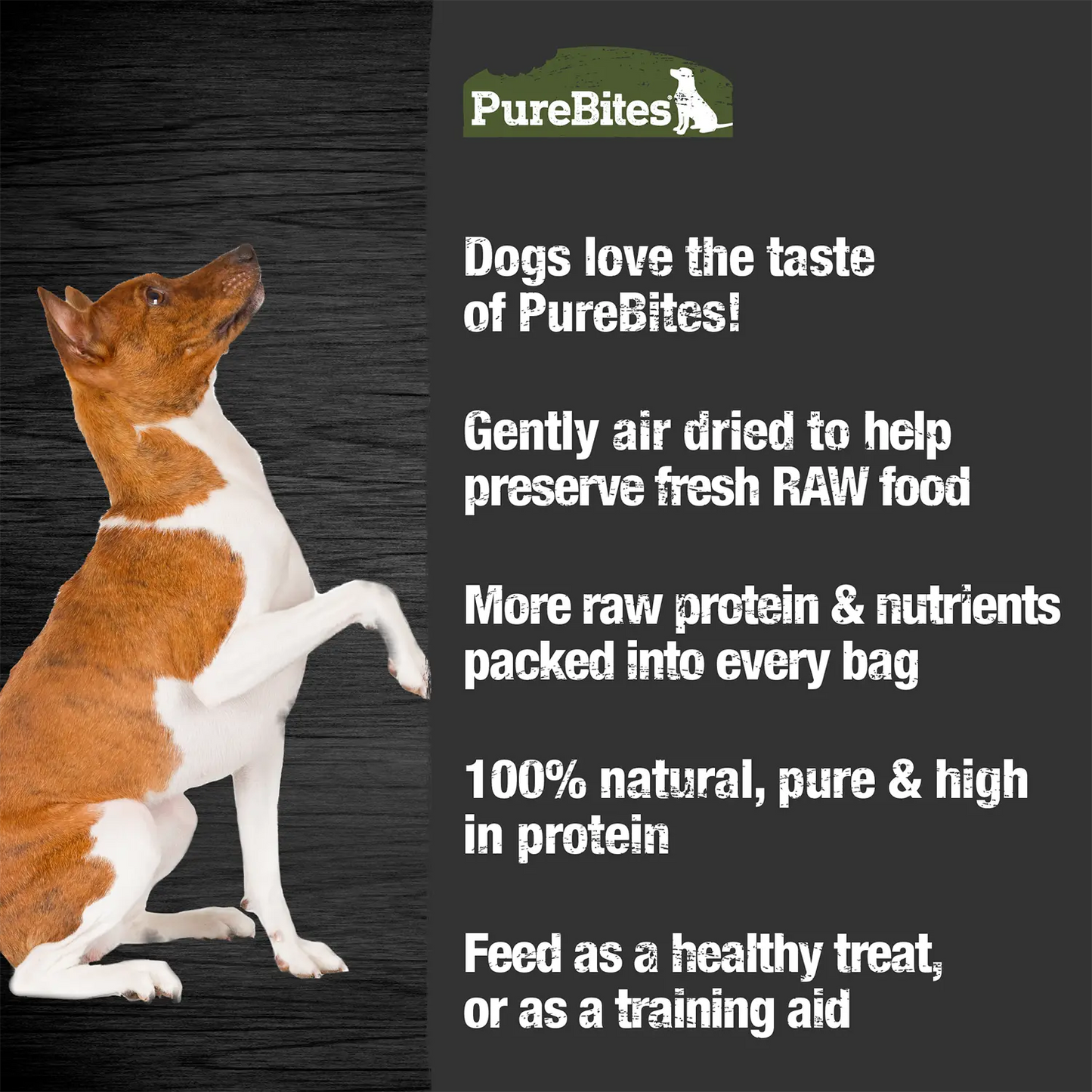 Features of PureBites Beef Tenders Air-Dried Pure Jerky Dog Treats 7.5-oz