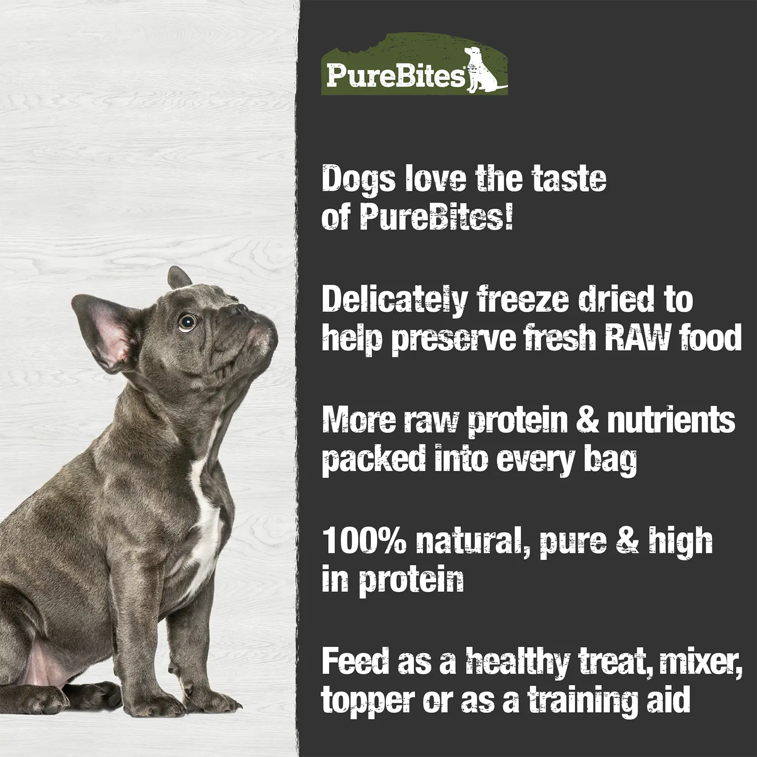 Features of PureBites Beef Liver Freeze-Dried Pure Dog Treats 44-oz
