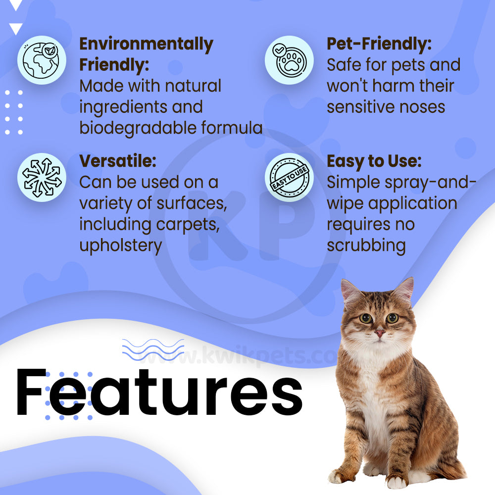 Features of Boxiecat Premium Scent-free Stain & Odor Remover 24-oz