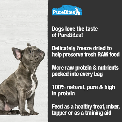 Features of PureBites Lamb Liver Freeze Dried Dog Treats 3.35-oz