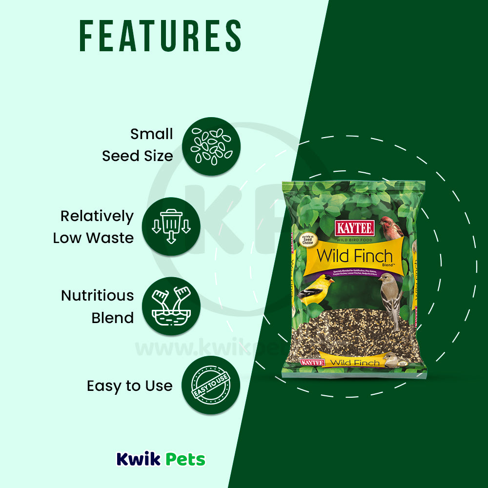 Features of Kaytee Wild Finch Blend Wild Bird Food 3-lb