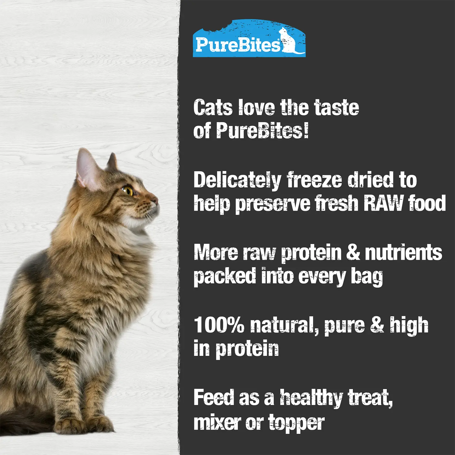 PureBites Wild-Caught Tuna Freeze-Dried Cat Treats 1.8-oz, Kwik Pets