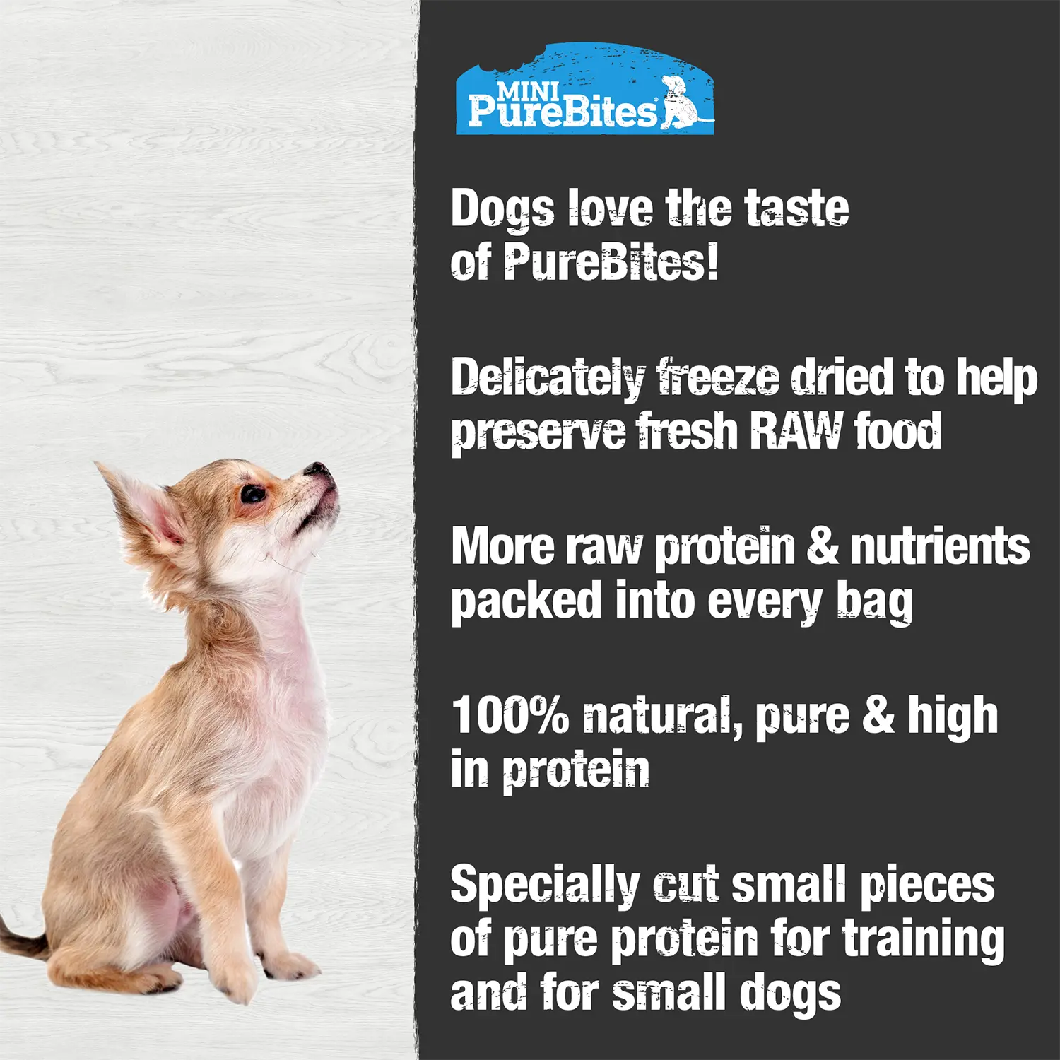 Features of PureBites Mini-Trainers Lamb Liver Freeze-Dried Pure Dog Treats 2.4-oz