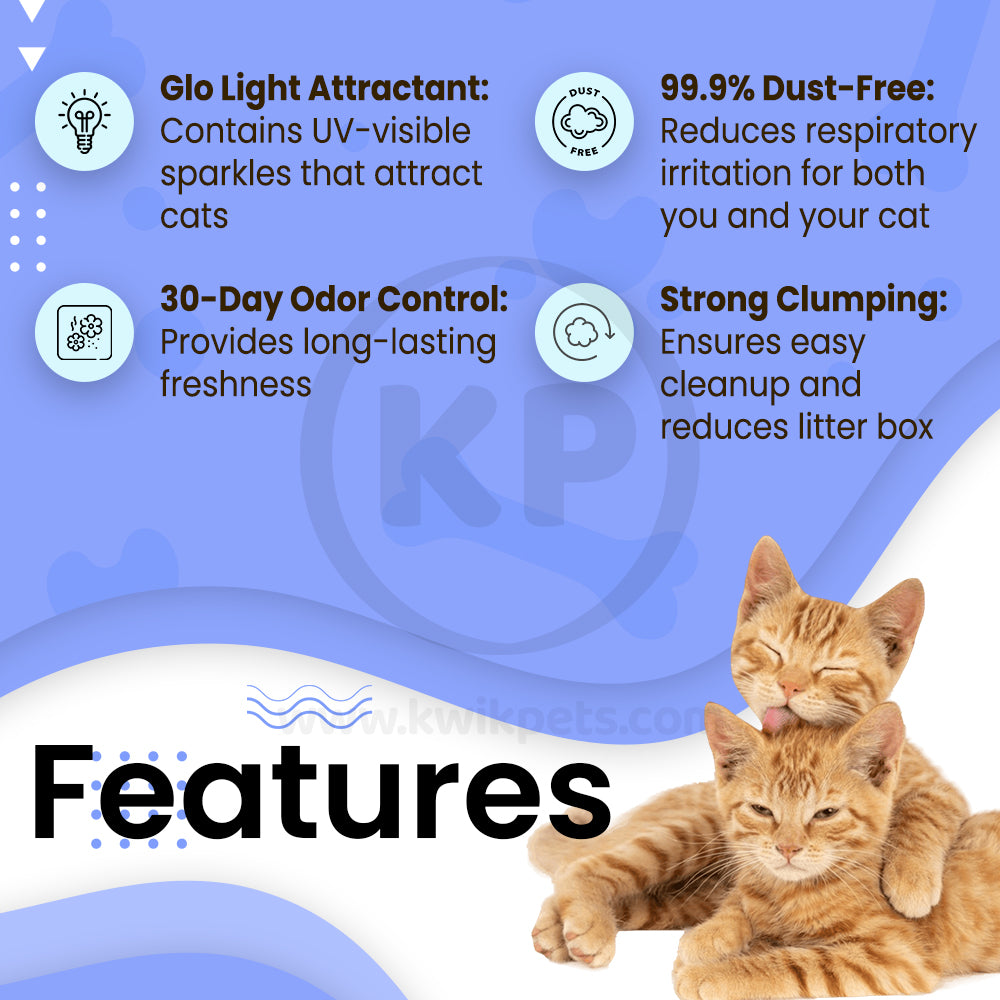 Features of Boxiecat Glo Natural Attractions Clumping Corn Cat Litter 6.5-lb
