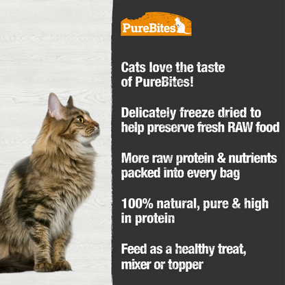 Features of PureBites Duck Liver Freeze-Dried Cat Treats 1.05-oz