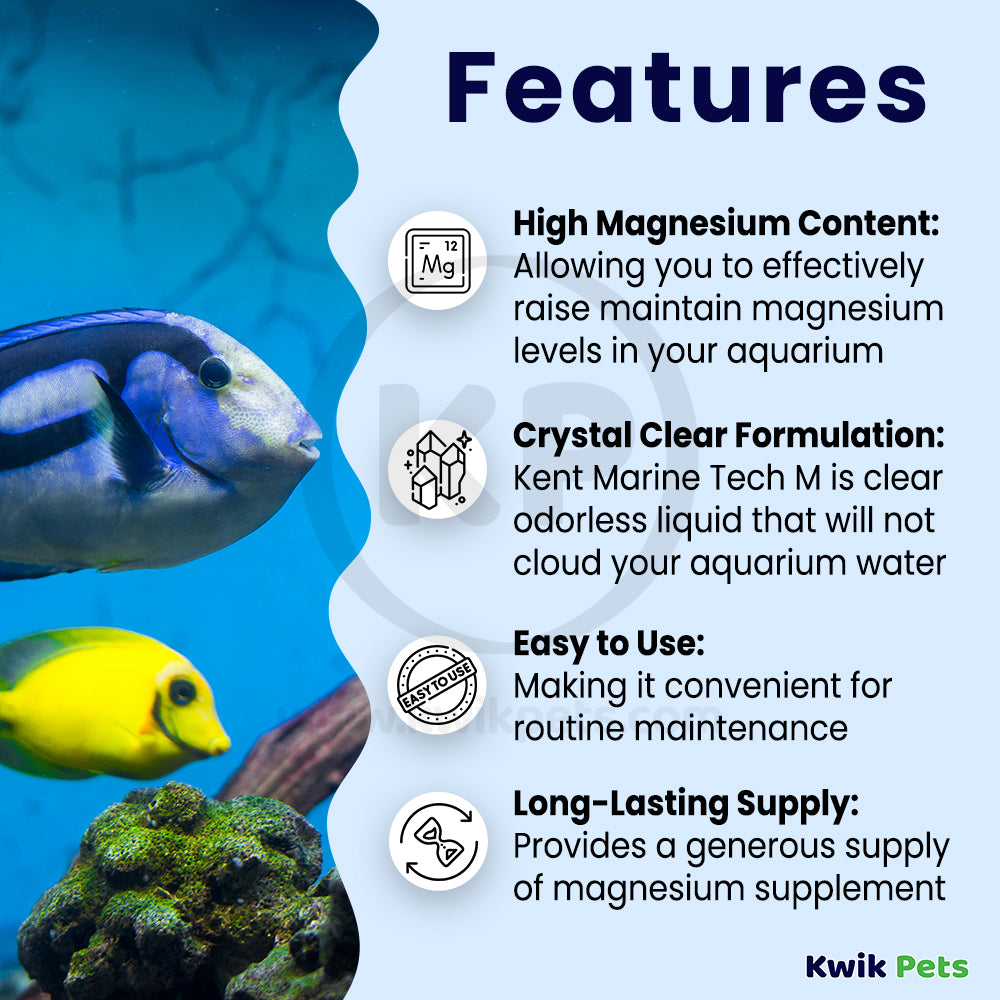 Kent Marine Tech M Magnesium Supplement for Marine Aquariums 64-oz