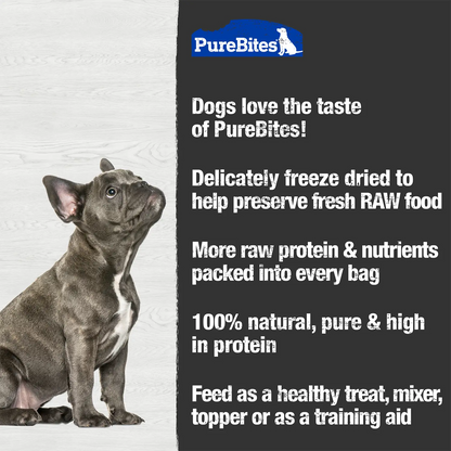 Features of PureBites Cheddar Cheese Freeze-Dried Dog Treats 4.2-oz