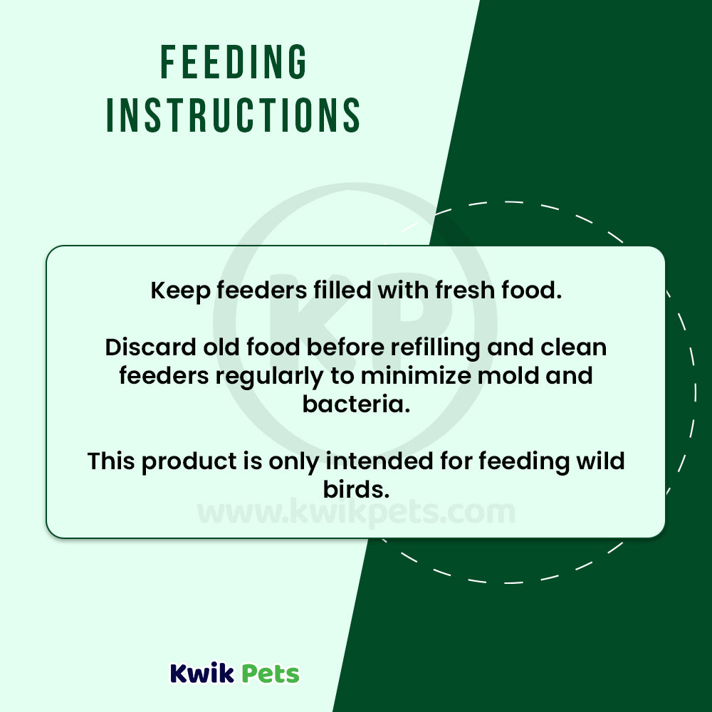 Feeding Instructions of Kaytee Wild Bird Food 10-lb