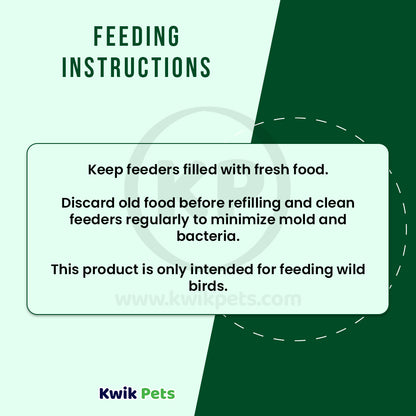 Feeding Instructions of Kaytee Wild Bird Food 10-lb