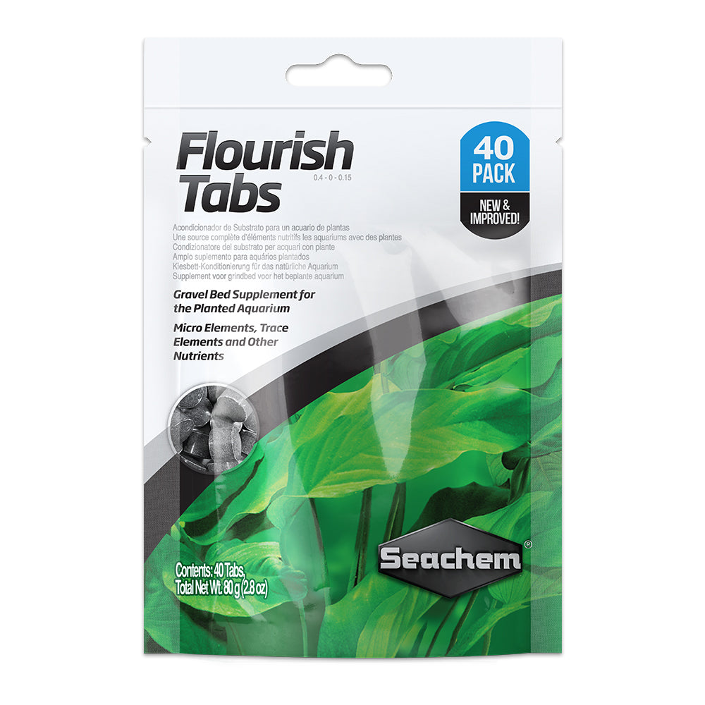 Front of Seachem Laboratories Flourish Tabs Plant Supplement 2.8-oz 40 Count