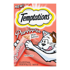 Temptations Creamy Creamy Purée Lickable Cat Treats Salmon 1.7-oz